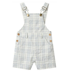 Me & Henry Galleon Overalls, Chambray Plaid