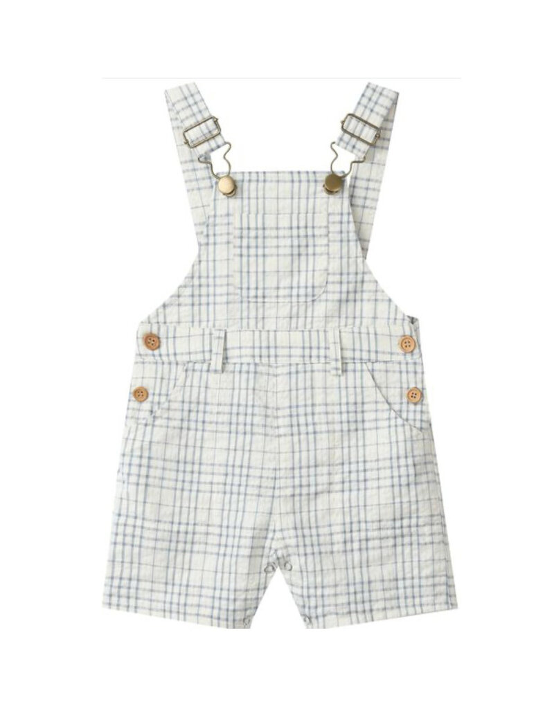 Me & Henry Galleon Overalls, Chambray Plaid