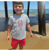 Me & Henry Lobster Newquay Tee, Navy