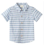 Me & Henry Newport Woven Shirt, Blue/White Plaid