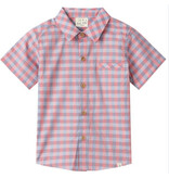 Me & Henry Newport Woven Shirt, Red/Blue Plaid