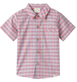 Me & Henry Newport Woven Shirt, Red/Blue Plaid