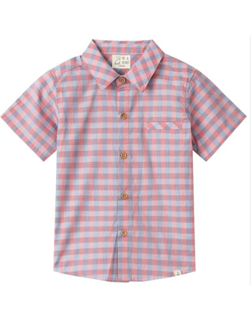 Me & Henry Newport Woven Shirt, Red/Blue Plaid