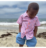 Me & Henry Newport Woven Shirt, Red/Blue Plaid