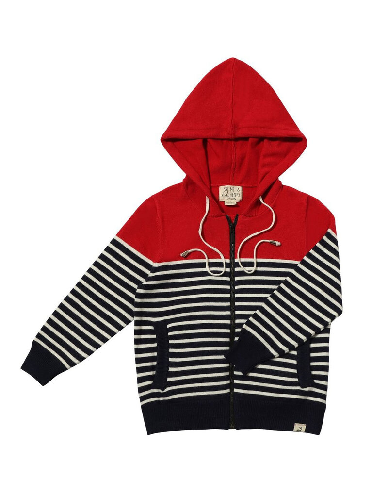 Me & Henry Sagamore Hoodie, Red/Navy