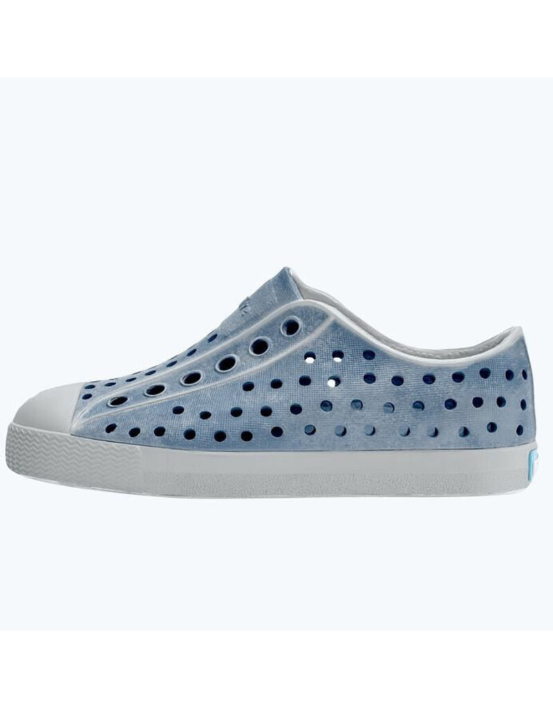 Native Jefferson Stonewash Shoes, Blue/Oasis Brushed