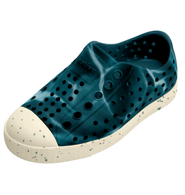 Native Jefferson Bloom Shoes, Oasis Blue/White Speckle/Deep Sea Blue