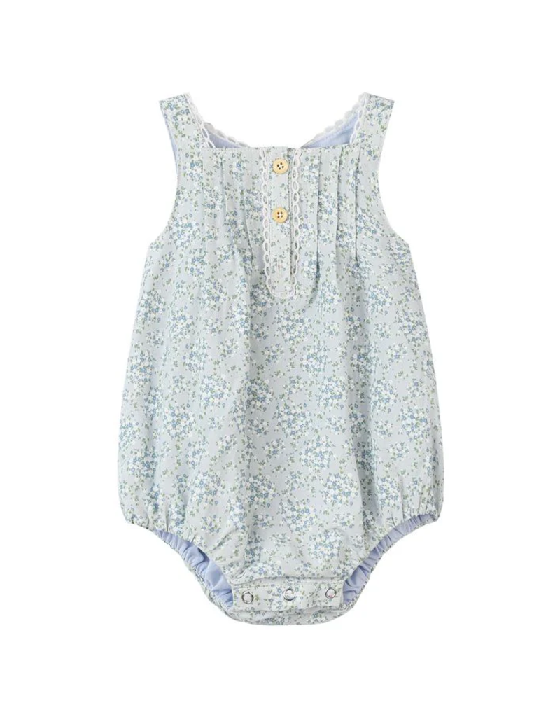 Vignette Evie Blue Floral Bubble Romper