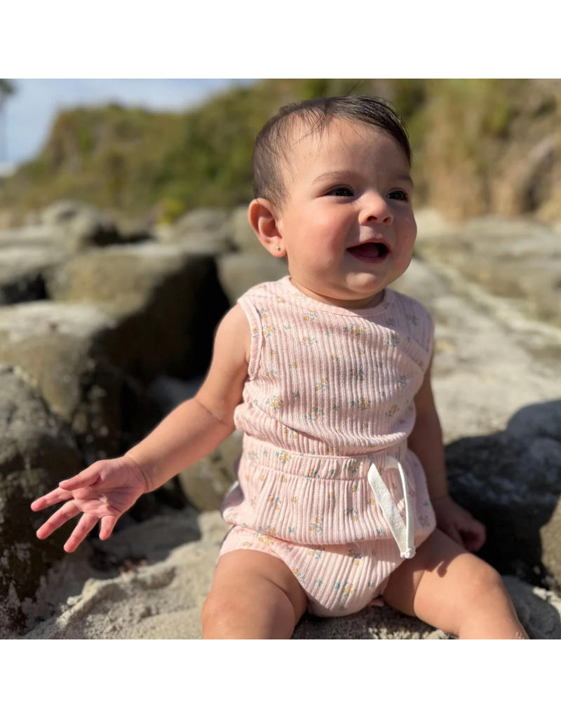 Vignette Maisie Pink Floral Bubble Romper