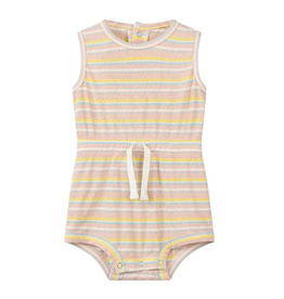 Vignette Maisie Pink Stripe Bubble Romper