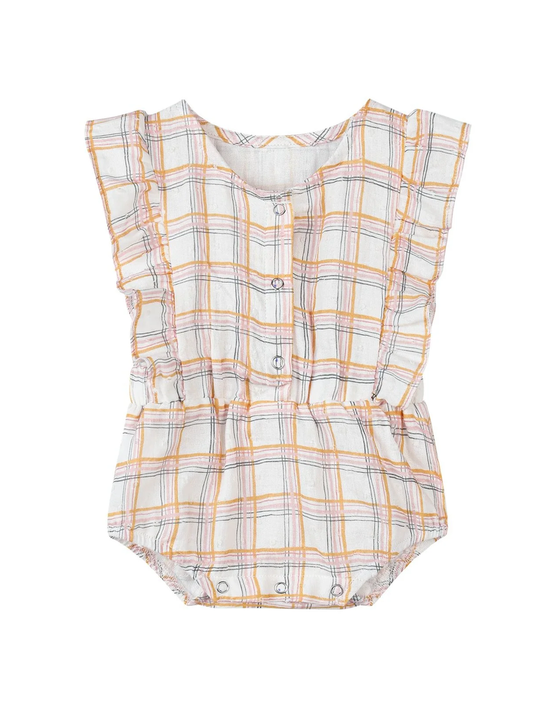 Vignette Megan Plaid Bubble Romper