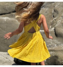 Vignette Tilly Yellow Eyelet Dress, Size: 3