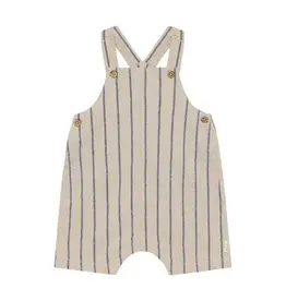 Baby Overalls, White/Pepper