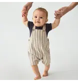 Baby Overalls, White/Pepper