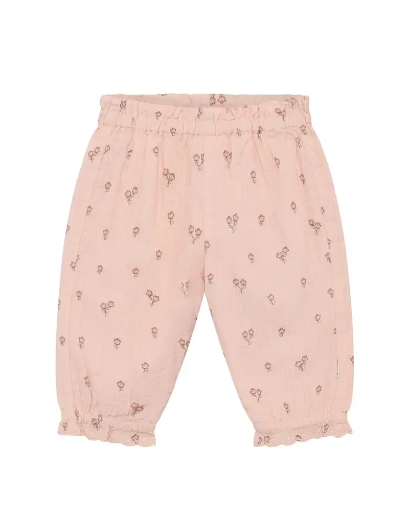 Floral Baby Pants, Peach