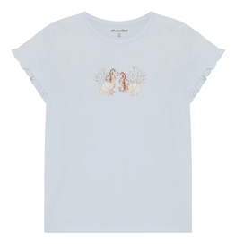 Seahorses Tee, Illusion Blue