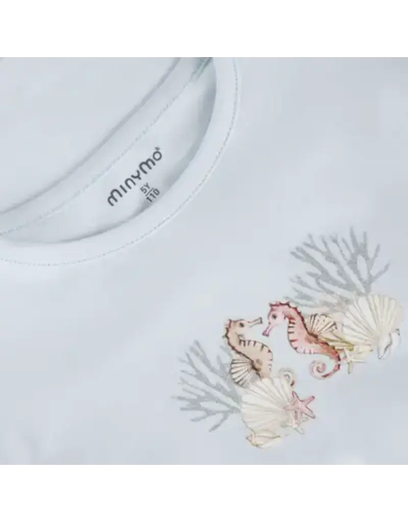 Seahorses Tee, Illusion Blue