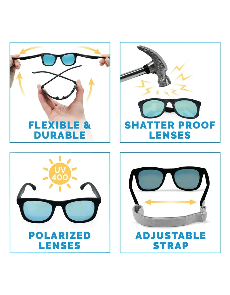 Jan and Jul Black Urban Xplorer Polarized Sunglasses