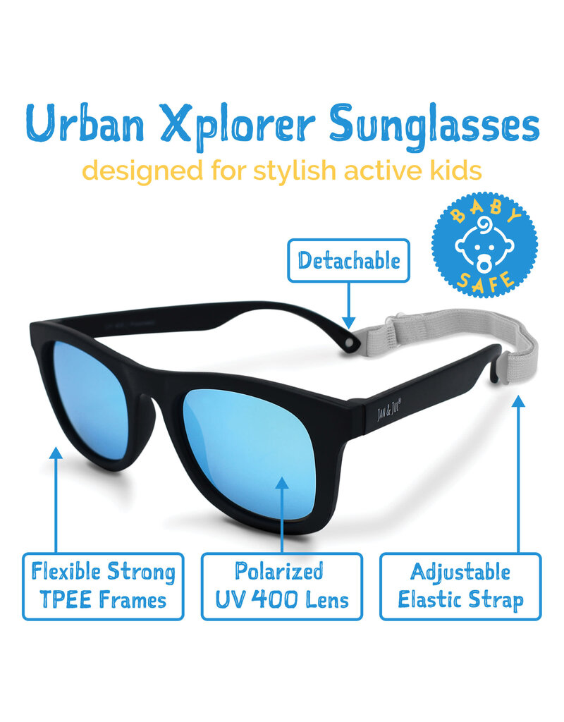 Jan and Jul Dark Navy Urban Xplorer Polarized Sunglasses