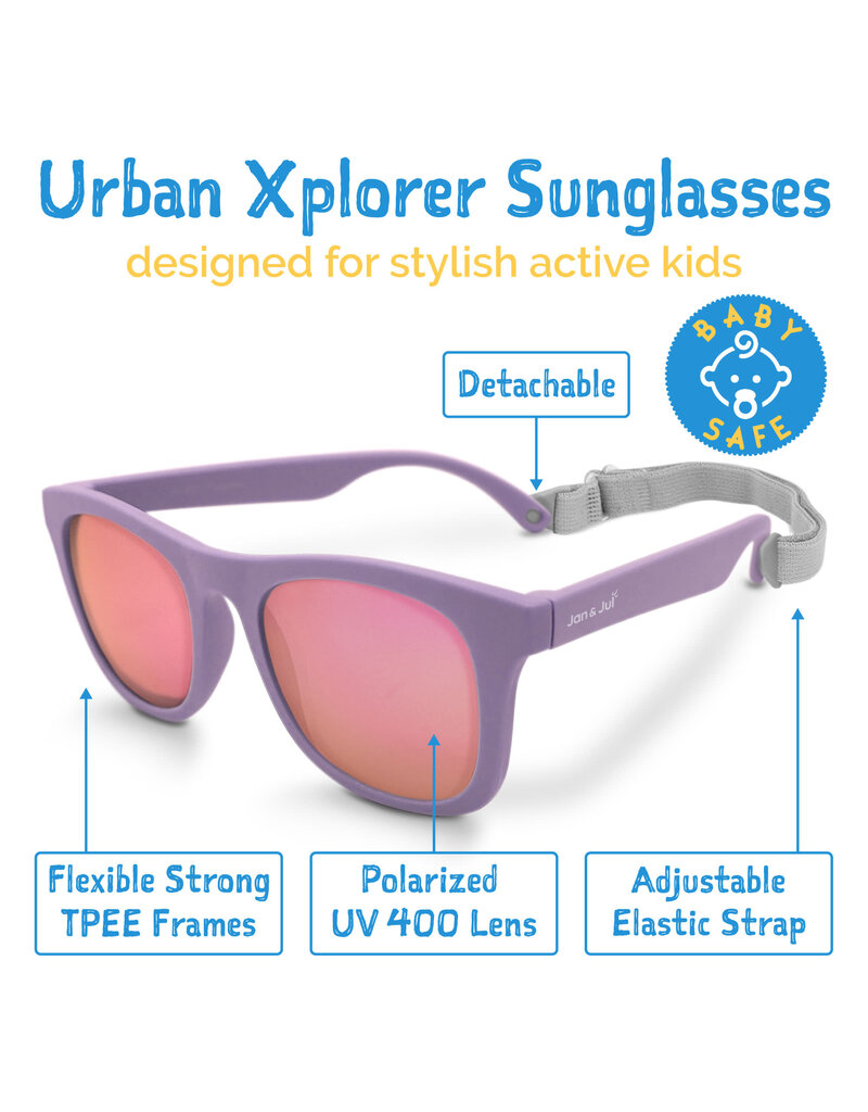Jan and Jul Frosty Lavender Urban Xplorer Polarized Sunglasses