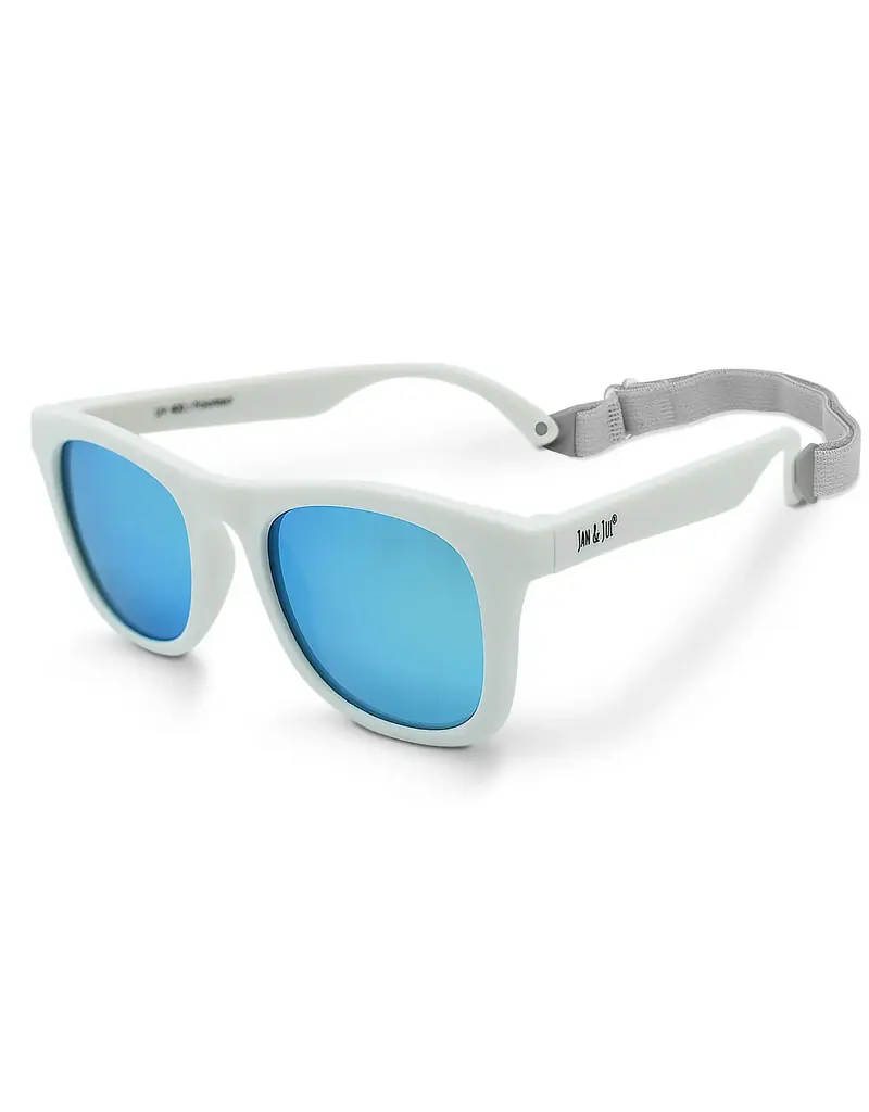 Jan and Jul White Urban Xplorer Polarized Sunglasses
