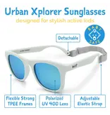 Jan and Jul White Urban Xplorer Polarized Sunglasses