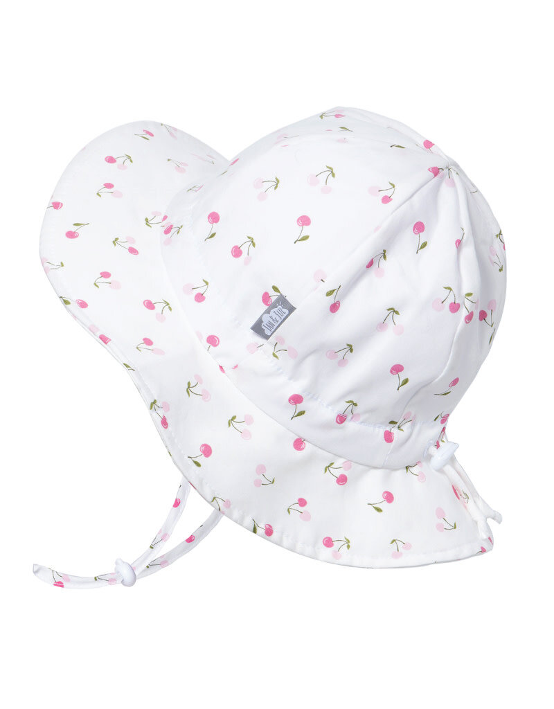 Jan and Jul Cherries Gro-With-Me® Cotton Floppy Sun Hat