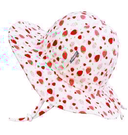 Jan and Jul Strawberry Gro-With-Me® Cotton Floppy Sun Hat