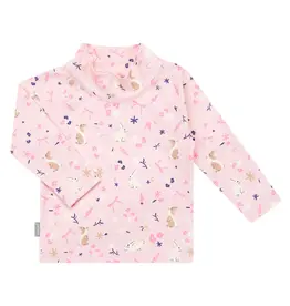 Jan and Jul Bunny Flowers LS UV Top
