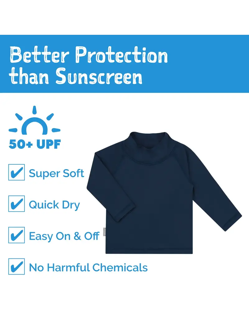 Jan and Jul Dark Navy LS UV Top