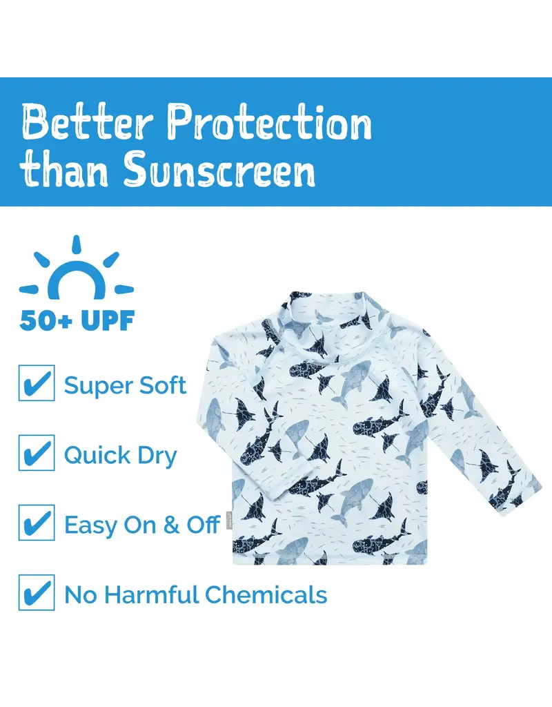 Jan and Jul Whale Play LS UV Top