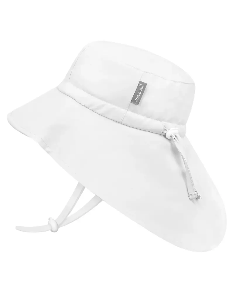Jan and Jul White UV Aqua-Dry Xplorer Grow-With-Me Hat