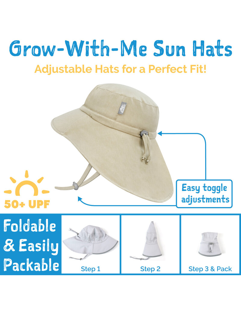 Jan and Jul White UV Aqua-Dry Xplorer Grow-With-Me Hat