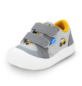 Jan and Jul Grey Construction Mini Canvas Sneakers