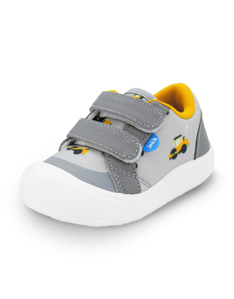 Jan and Jul Grey Construction Mini Canvas Sneakers