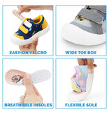 Jan and Jul Grey Construction Mini Canvas Sneakers