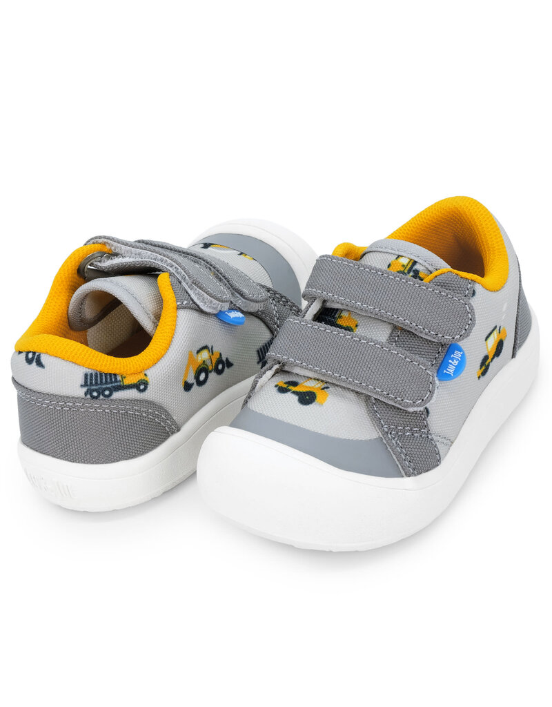Jan and Jul Grey Construction Mini Canvas Sneakers