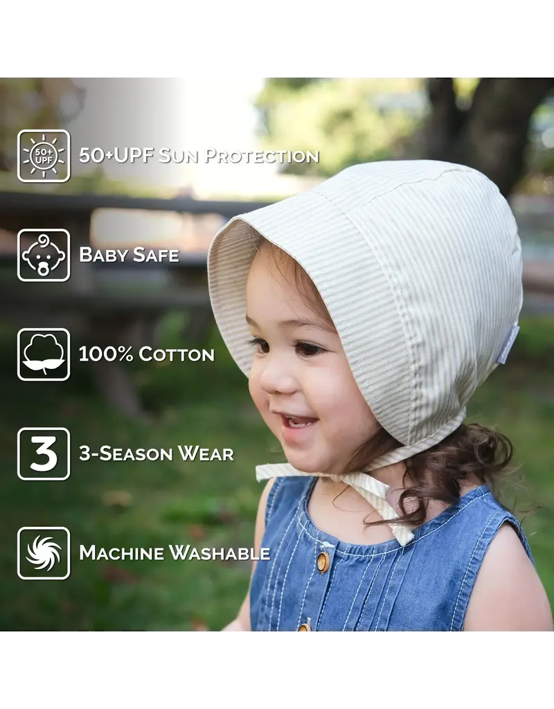 Jan and Jul White Eyelet Baby Bonnet