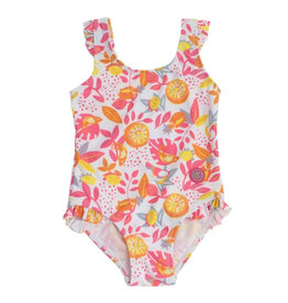 Citrus Ruffle Swimsuit