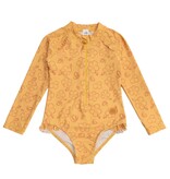 Flower LS UV Swimsuit - Mango