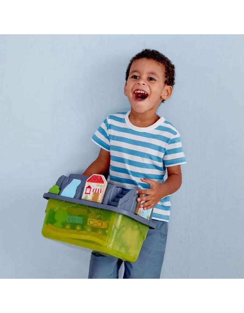 Hape Toys Railway Bucket-Builder Set 3y+