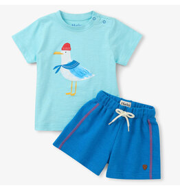 Hatley Charming Seagull Tee & Short Set