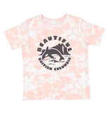True North Beautiful BC Tee, Pink Tie Dye