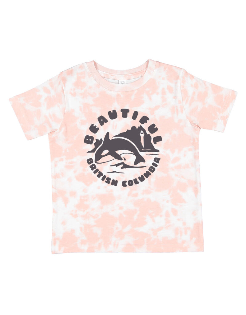 True North Beautiful BC Tee, Pink Tie Dye