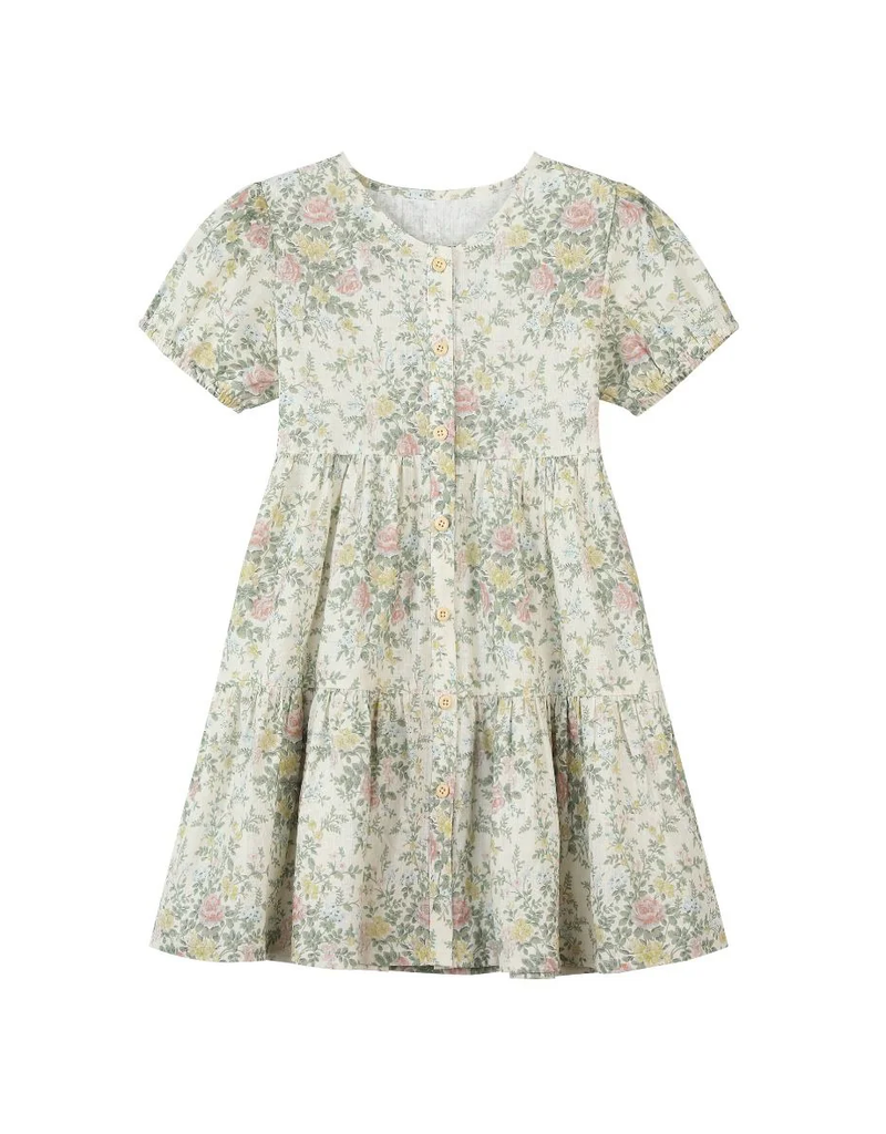 Vignette Blossom Cream Cottage Floral Dress