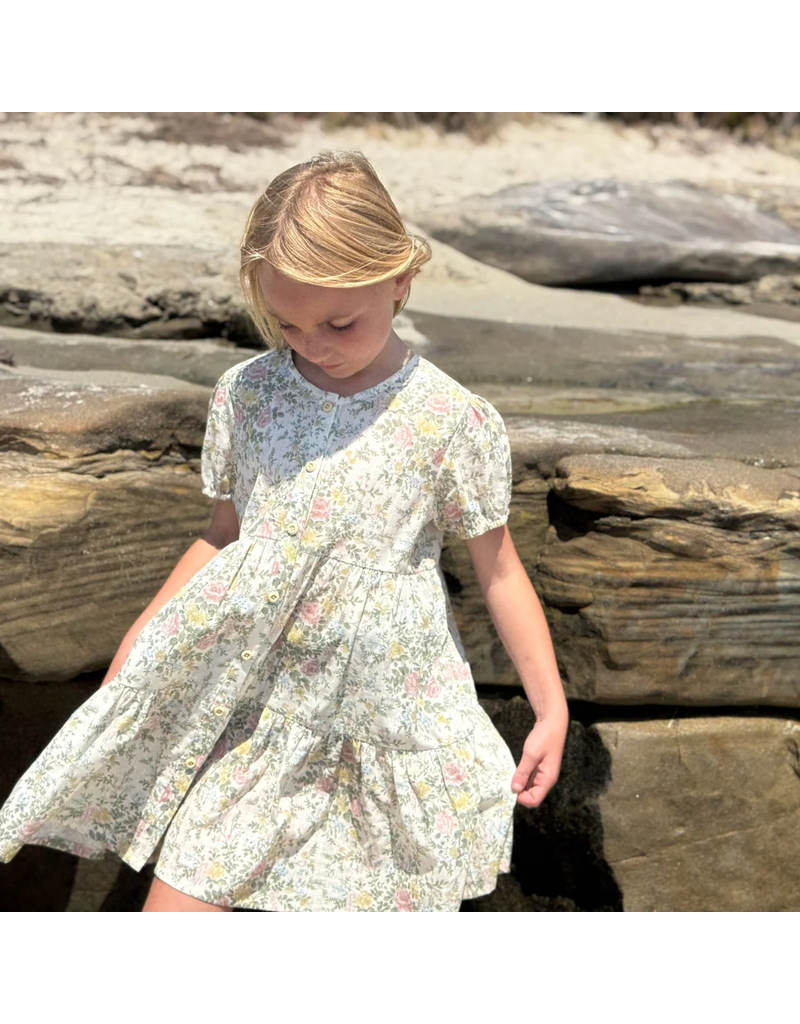 Vignette Blossom Cream Cottage Floral Dress