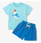 Hatley Charming Seagull Tee & Short Set