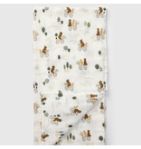 Loulou Lollipop Bears on Bikes Bamboo Swaddle