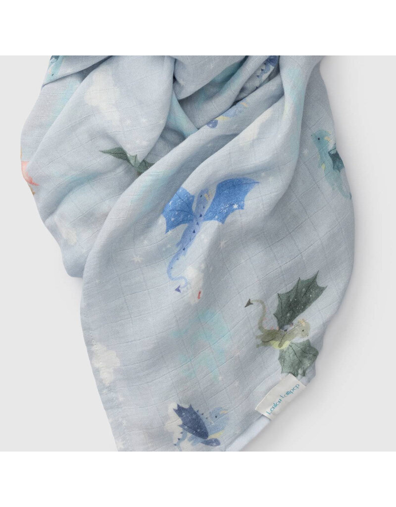 Loulou Lollipop Magical Dragons Bamboo Swaddle