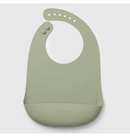 Loulou Lollipop Silicone Bib - Silver Sage